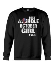 Best asshole October girl Crewneck Sweatshirt tile