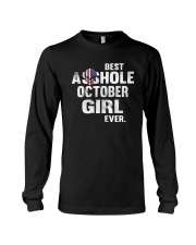 Best asshole October girl Long Sleeve Tee tile