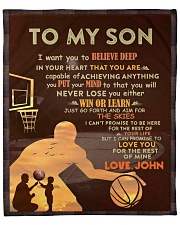 Personalized - Want U To Believe Basketball To Son Fleece Blanket - 50" x 60" front