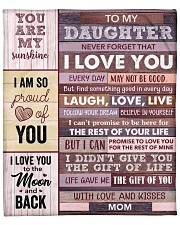 Never Forget That I Love You Mom To Daughter Fleece Blanket - 50" x 60" front
