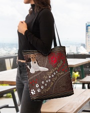 Fox-Terrier-dog-the-road-to-my-heart All-over Tote aos-all-over-tote-lifestyle-front-04
