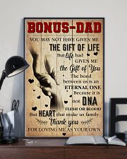 Bonus Dad Thank You For Loving Me As Your Own 11x17 Poster lifestyle-poster-2