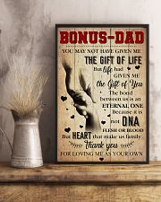 Bonus Dad Thank You For Loving Me As Your Own 11x17 Poster lifestyle-poster-3