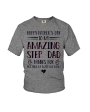 Happy Fathers Day To Amazing StepDad Youth T-Shirt tile