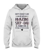 Happy Fathers Day To Amazing StepDad Hooded Sweatshirt tile