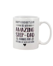 Happy Fathers Day To Amazing StepDad Mug tile