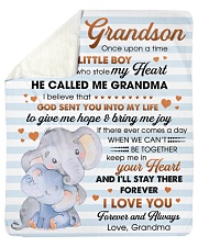 To My Grandson I'll Stay There Forever I Love You Sherpa Fleece Blanket tile