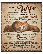 I Love Every Moment Spent With You Husband To Wife Fleece Blanket - 50" x 60" front