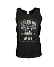 Legend are born in may Unisex Tank tile