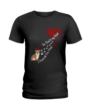 Bull Dog Road To My Heart Ladies T-Shirt tile