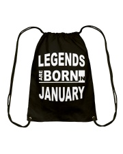 Legends are born in January Drawstring Bag tile