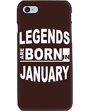 Legends are born in January Phone Case tile