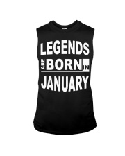 Legends are born in January Sleeveless Tee tile
