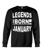 Legends are born in January Crewneck Sweatshirt tile