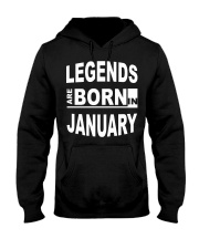 Legends are born in January Hooded Sweatshirt tile