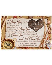 I Choose u To Do Life With Hand In Hand Horizontal Poster tile