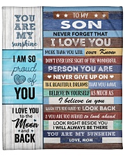 Never Forget I Love You More Than U Know Mom ToSon Fleece Blanket - 50" x 60" front
