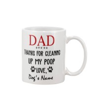 Personalized Name funny Dog Dad Cleaning poop Mug front