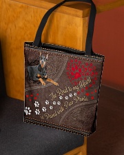 Doberman-Pinscher-dog-the-road-to-my-heart All-over Tote aos-all-over-tote-lifestyle-front-02