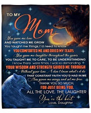 You Gave Me Love And Watched Me Grow Wolf To Mom Fleece Blanket - 50" x 60" front