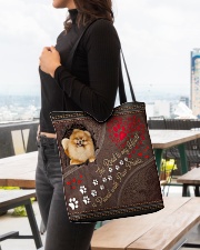 Pomeranian-dog-the-road-to-my-heart All-over Tote aos-all-over-tote-lifestyle-front-04