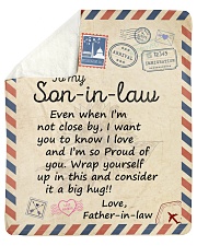 Even When Im Not Close By FIL To Son-in-law Sherpa Fleece Blanket tile