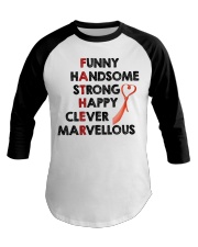 Father Funny Handsome Strong Clever Baseball Tee tile