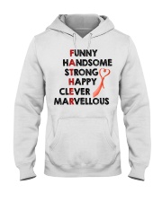 Father Funny Handsome Strong Clever Hooded Sweatshirt tile