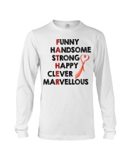 Father Funny Handsome Strong Clever Long Sleeve Tee tile
