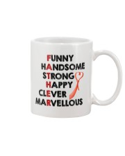 Father Funny Handsome Strong Clever Mug front