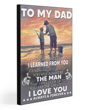 So Much Of Me Is Made Fishing Son To Dad 20x30 Gallery Wrapped Canvas Prints front