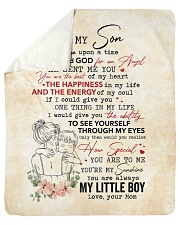 Once Upon A Time When I Asked God-Mom To Son Sherpa Fleece Blanket tile