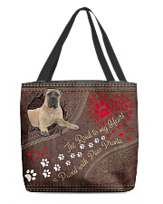 Bullmastiff-dog-the-road-to-my-heart All-over Tote back