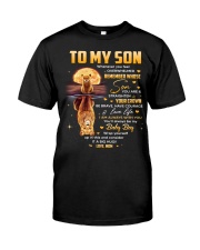 Be Brave Have Courage Love Life - Lion Mom To Son Premium Fit Mens Tee tile