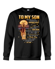 Be Brave Have Courage Love Life - Lion Mom To Son Crewneck Sweatshirt tile