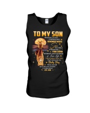 Be Brave Have Courage Love Life - Lion Mom To Son Unisex Tank tile
