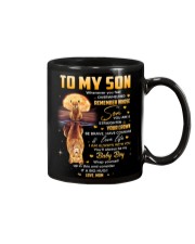 Be Brave Have Courage Love Life - Lion Mom To Son Mug tile