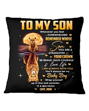 Be Brave Have Courage Love Life - Lion Mom To Son Square Pillowcase tile