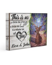 Personalized Name This Is US A Little Bit Crazy 14x11 Gallery Wrapped Canvas Prints front