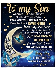 Half Moon Promise To Love U 4The Rest Mom To Son Fleece Blanket - 50" x 60" front