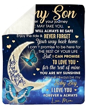 Half Moon Promise To Love U 4The Rest Mom To Son Sherpa Fleece Blanket tile