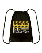 Father's Day 2020 Quarantined - For Dad Drawstring Bag tile