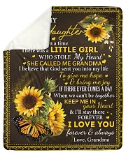 Once upon time a liitle Girl Grandma Granddaughter Sherpa Fleece Blanket - 50" x 60" thumbnail