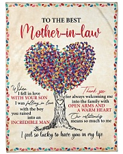 To The Best Mother-In-Law Feel So Lucky To Have U Fleece Blanket tile