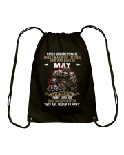 tattoo Old Man born in May Drawstring Bag tile