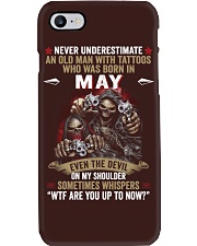 tattoo Old Man born in May Phone Case tile