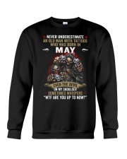 tattoo Old Man born in May Crewneck Sweatshirt tile
