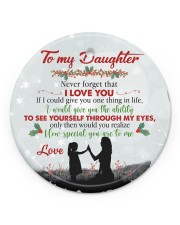 Never Forget That I Love You - Mom To Daughter Circle ornament - single (porcelain) front