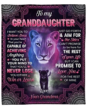 I Want U To Belive Deep Lion To Granddaughter Fleece Blanket - 50" x 60" front