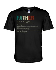 Father Definition V-Neck T-Shirt tile